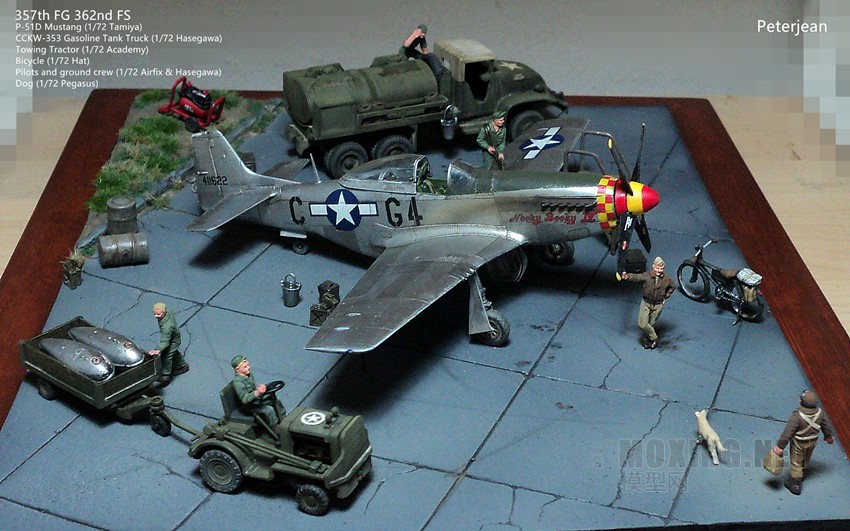 357th FG 362nd FS, P-51D Mustang, CCKW-353 Gasoline Tank Truck (1/72)
