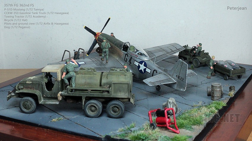 357th FG 362nd FS, P-51D Mustang, CCKW-353 Gasoline Tank Truck (1/72)