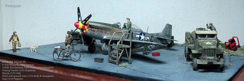 357th FG 362nd FS, P-51D Mustang, CCKW-353 Gasoline Tank Truck (1:72)