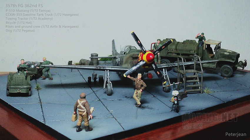 357th FG 362nd FS, P-51D Mustang, CCKW-353 Gasoline Tank Truck (1/72)