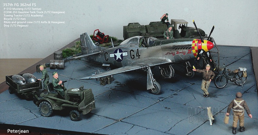 357th FG 362nd FS, P-51D Mustang, CCKW-353 Gasoline Tank Truck (1/72)