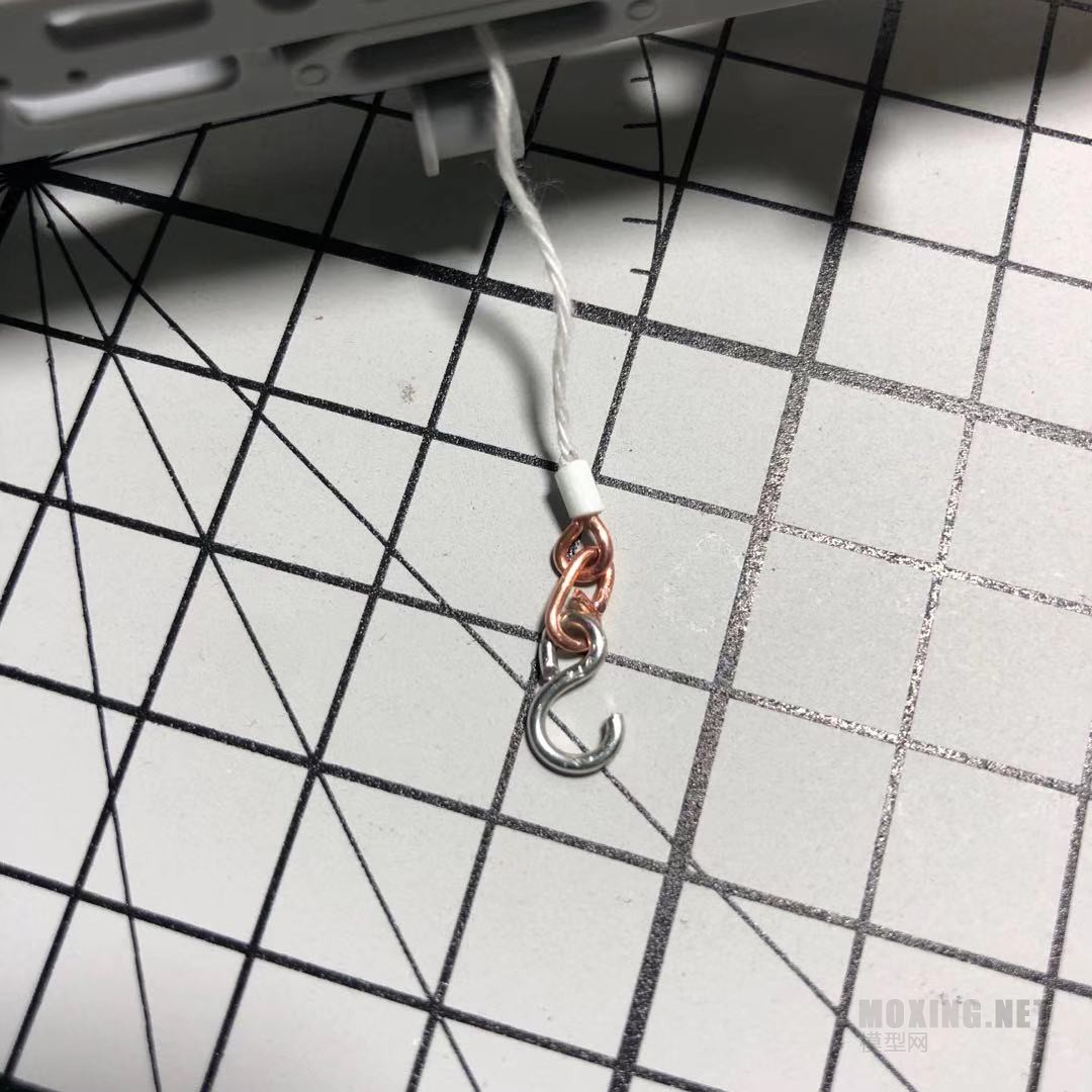 挂钩只是拿铜丝简易的折出了形状! 挂钩只是拿铜丝简易的折出了形状!