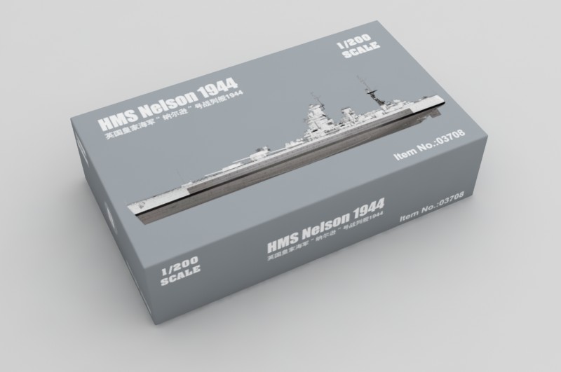 号手新品-1/200英国皇家海军“纳尔逊”号战列舰1944(03708)