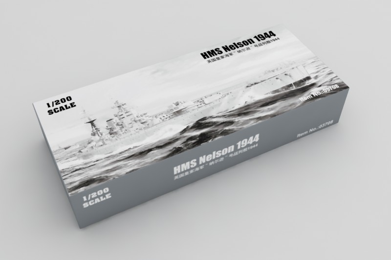 号手新品-1/200英国皇家海军“纳尔逊”号战列舰1944(03708)