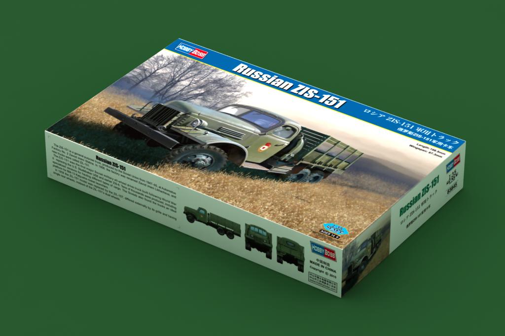 HB新品-1/35俄罗斯ZIS-151军用卡车(83845)