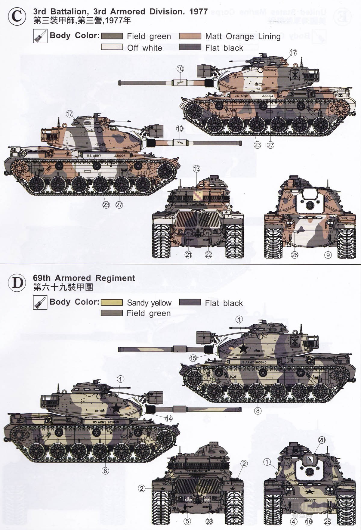 [模型网评测]AFVClub-1/35美国M60A1巴顿主战坦克(AF35060)