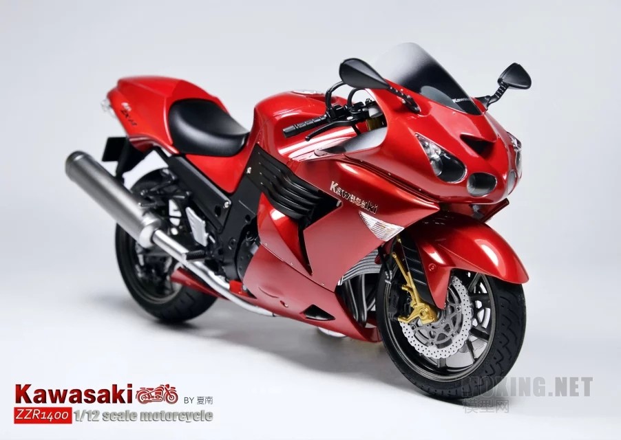 田宫1/12川崎Kawasaki ZZR1400六眼魔神制作过程