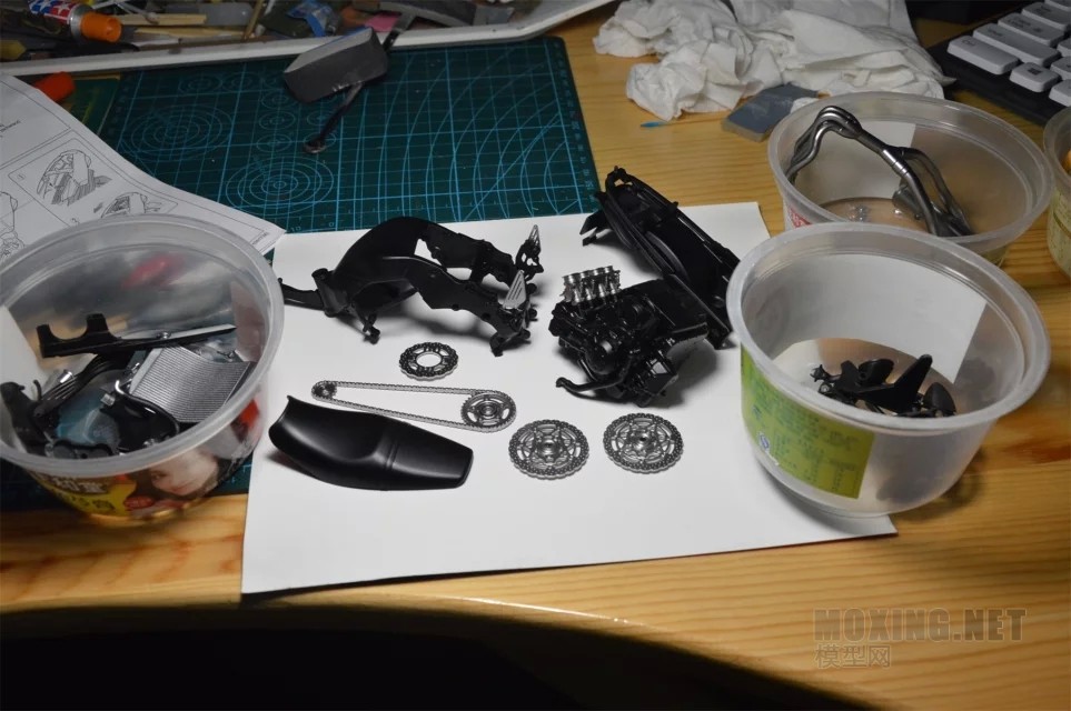 田宫1/12川崎Kawasaki ZZR1400六眼魔神制作过程
