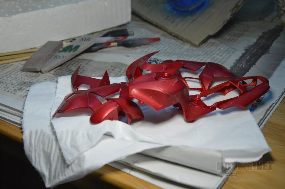 田宫1/12川崎Kawasaki ZZR1400六眼魔神制作过程