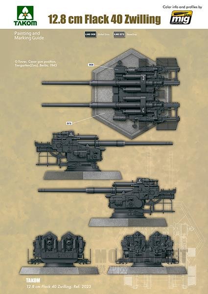 [](TAKOM)-1/35˫12.8cm Flak40