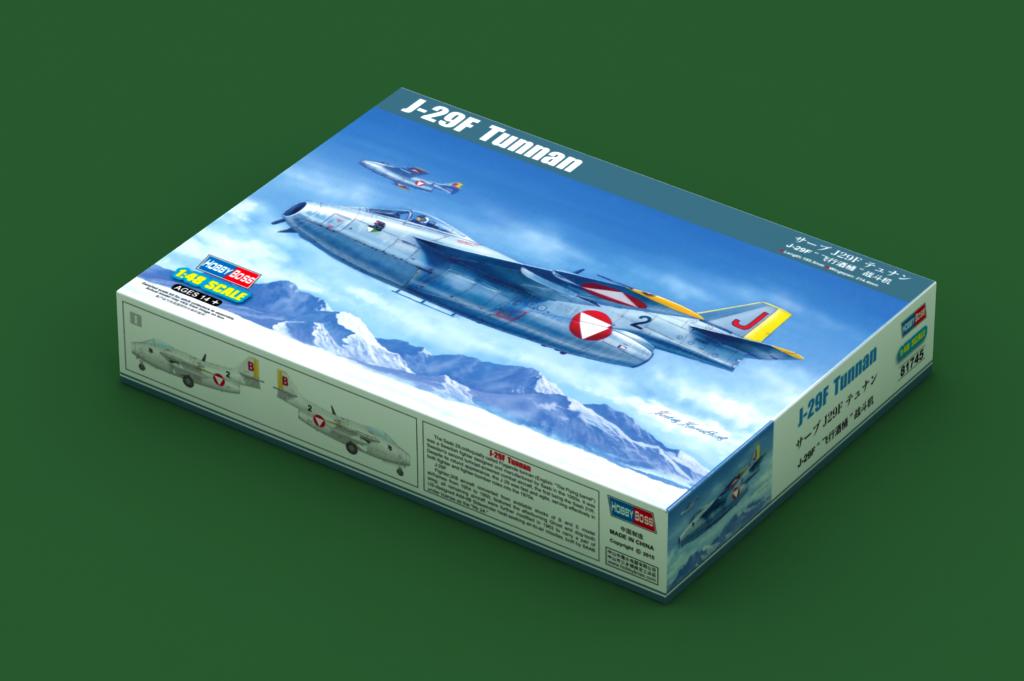 HOBBYBOSS新品-萨博J-29F"飞行酒桶"战斗机(81745)
