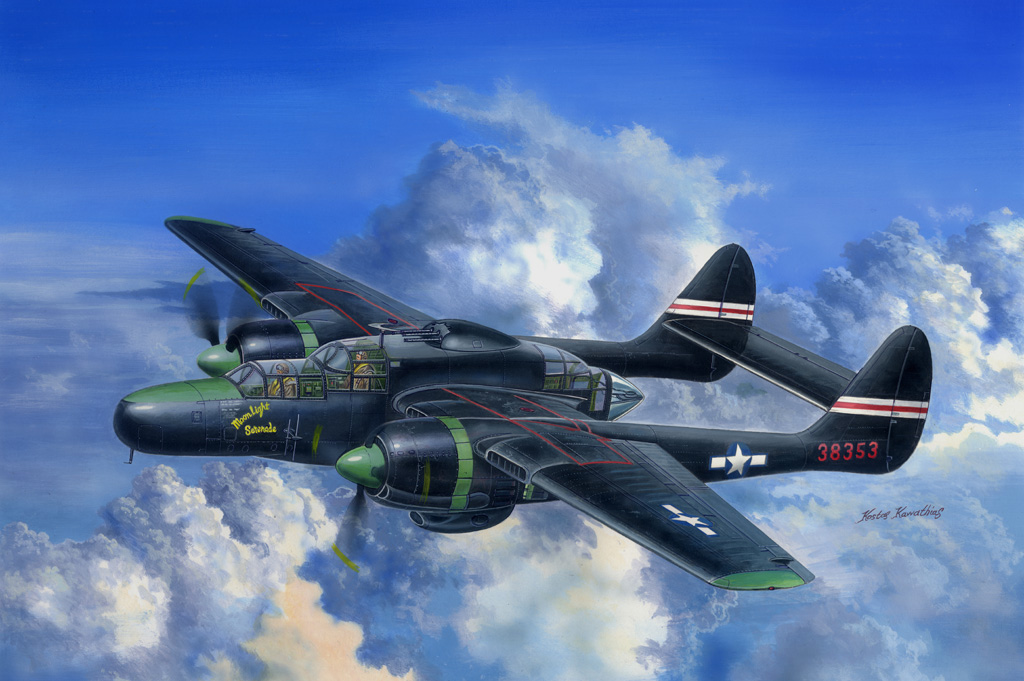 HOBBYBOSS新品-1/48美国P-61C“黑寡妇”战斗机(81732)