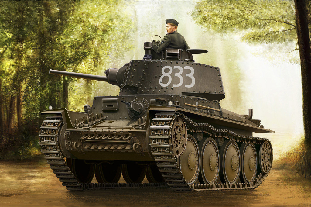 HOBBYBOSS新品-1/35德国PzKpfw.38(t) E/F型坦克(80136)