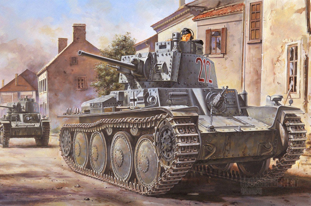 HOBBYBOSS新品-1/35德国38(t)B型中型坦克(80138)
