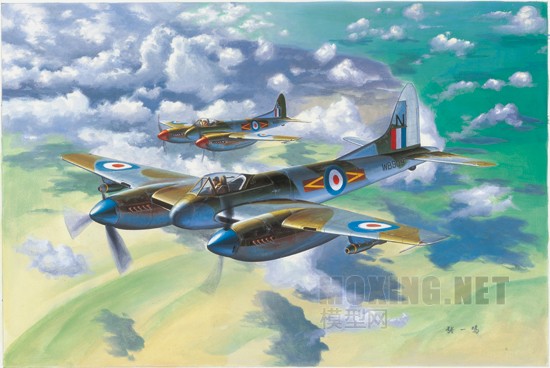 小号手新品-1/48德.哈维兰"黄蜂"F.3战斗机(02894)