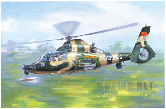 小号手新品-1/35中国直-9WA直升机(05109)