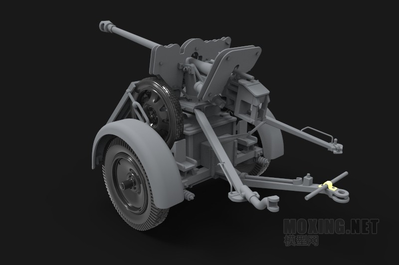 威骏新品-1/35德国霍希军事人员车辆(Kfz12)+28mm sPzB41反坦克炮与装载拖车(CB35209)