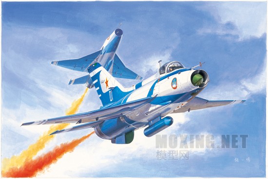 小号手新品-1/48中国歼-7GB表演机(02862)