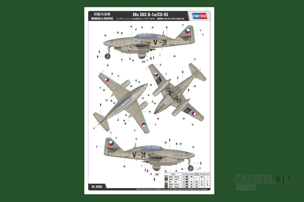 HOBBYBOSSƷ-1/48¹Me 262 B-1a/CS-92ս(80380)
