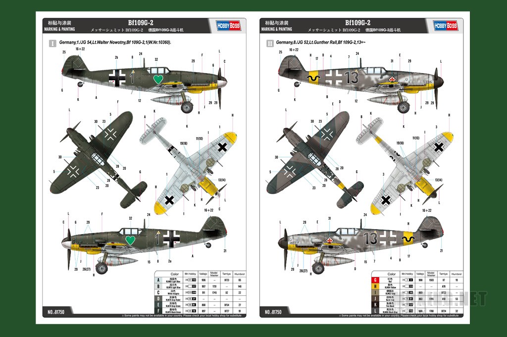 HOBBYBOSSƷ-1/48¹Bf109G-2ս(81750)