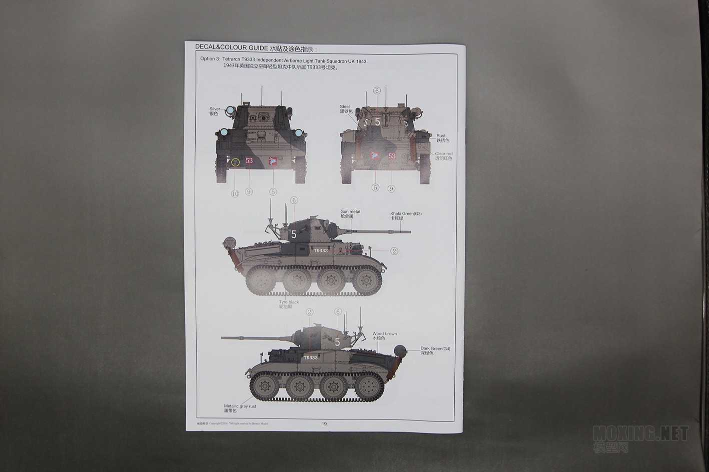 [模型网评测]威骏-1/35英国 A-17 君主 MK.I MK.ICS 轻型坦克(CB35210)