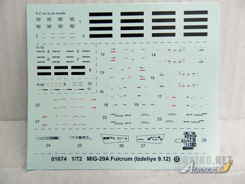 [开盒简评]小号手-1/72米格-29 9-12A 战斗机(01674)