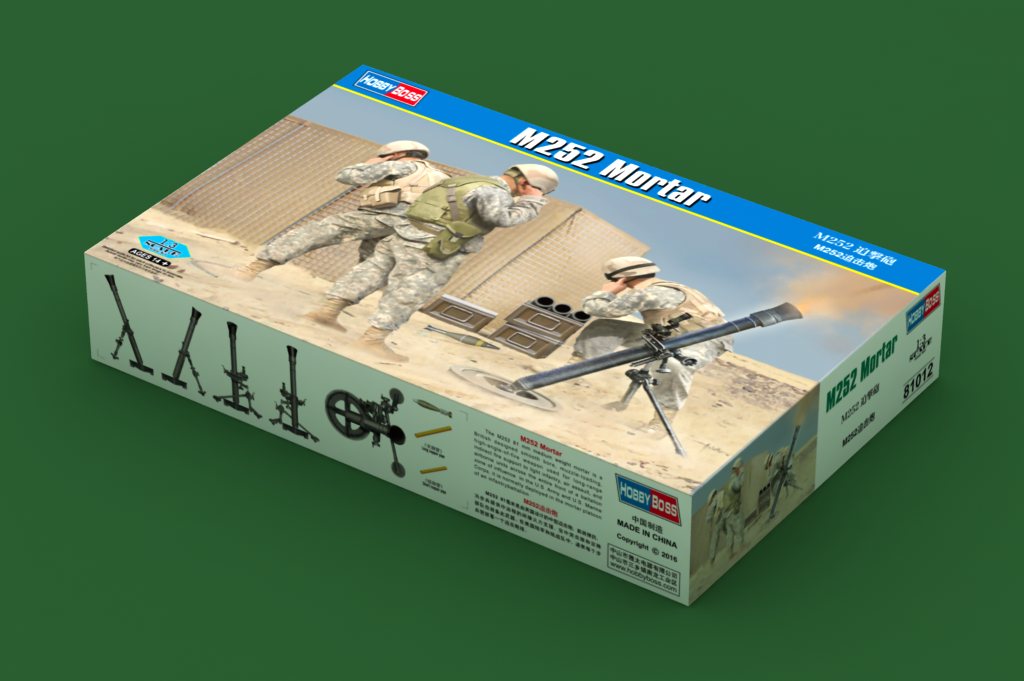 HOBBYBOSS新品-1/3 M252迫击炮(81012)