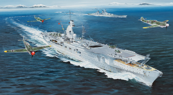 小号手(05628)-1/35德国海军 彼得.斯特拉塞 号航空母舰