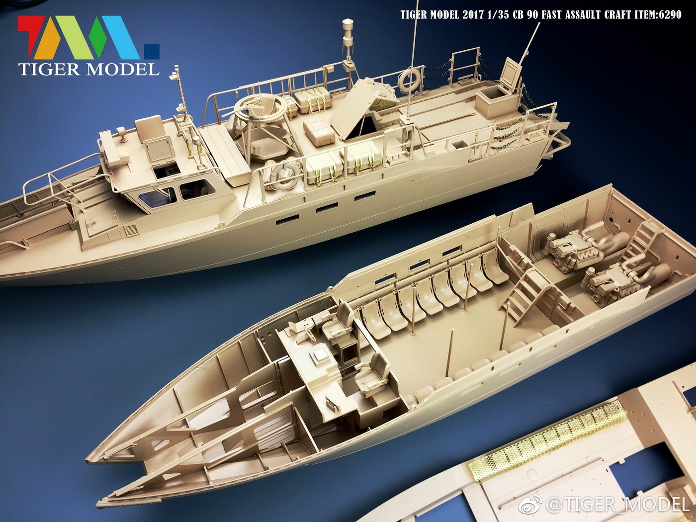 TIGER MODEL新品(6290)-1/35瑞典 CB90 快速攻击艇