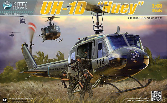 [м]KITTY HAWK/Сӥ(KH80154)-1/48UH-1D/H  ֱͨ