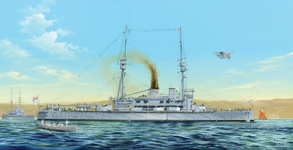 HOBBYBOSS新品-1/350英国皇家海军 阿伽门农 号前无畏舰(86509)