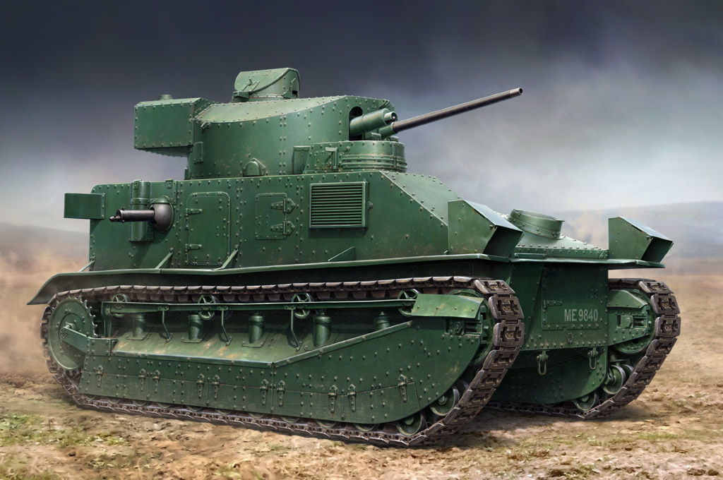 小号手新品-1/35英国维克斯中型坦克(无线电型)(83881)