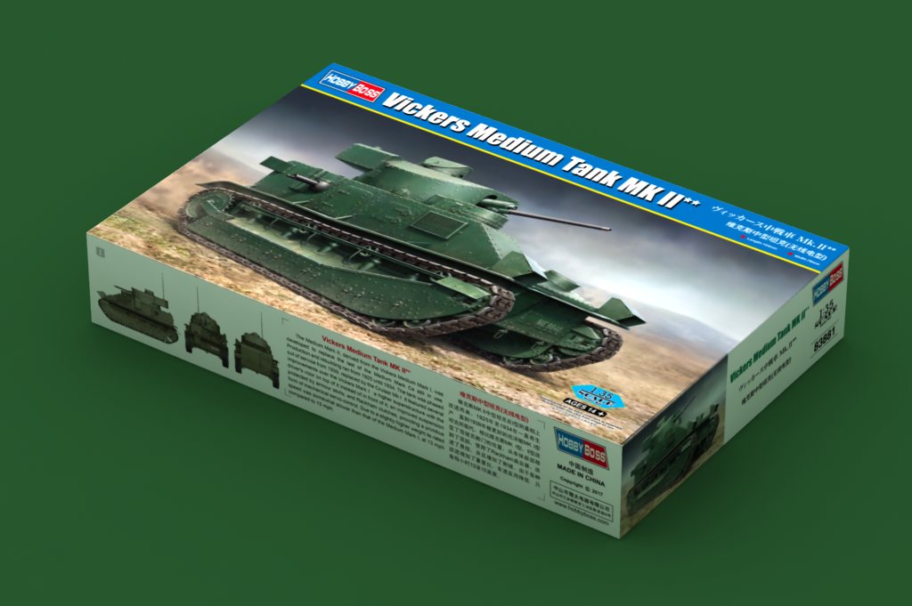 小号手新品-1/35英国维克斯中型坦克(无线电型)(83881)