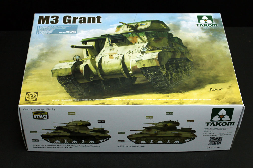 三花新品(2086)-1/35 M3格兰特中型坦克 板件图