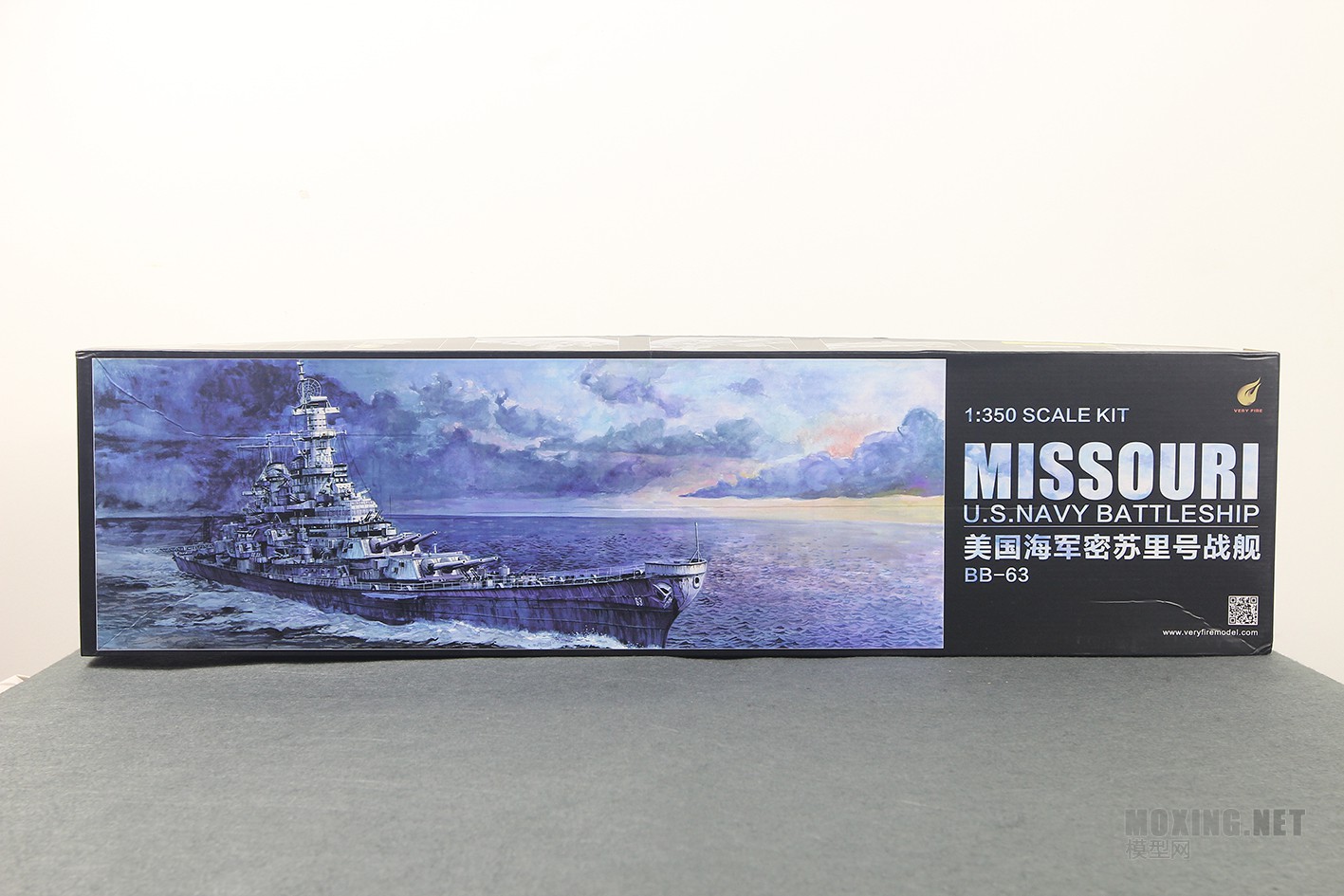 [模型网评测]也火(VF350003)-1/350美国BB-63 密苏里 号战列舰 二战版