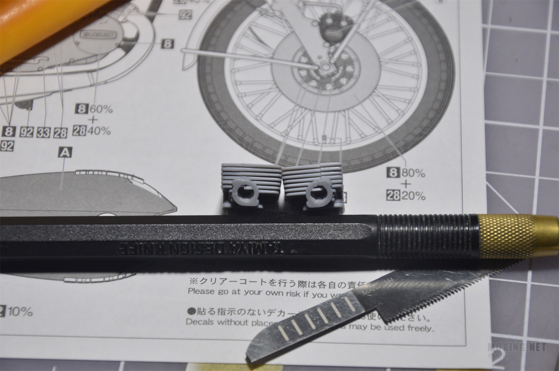 [模型网评测]长谷川(21505)-1/12铃木GT380B摩托1972款