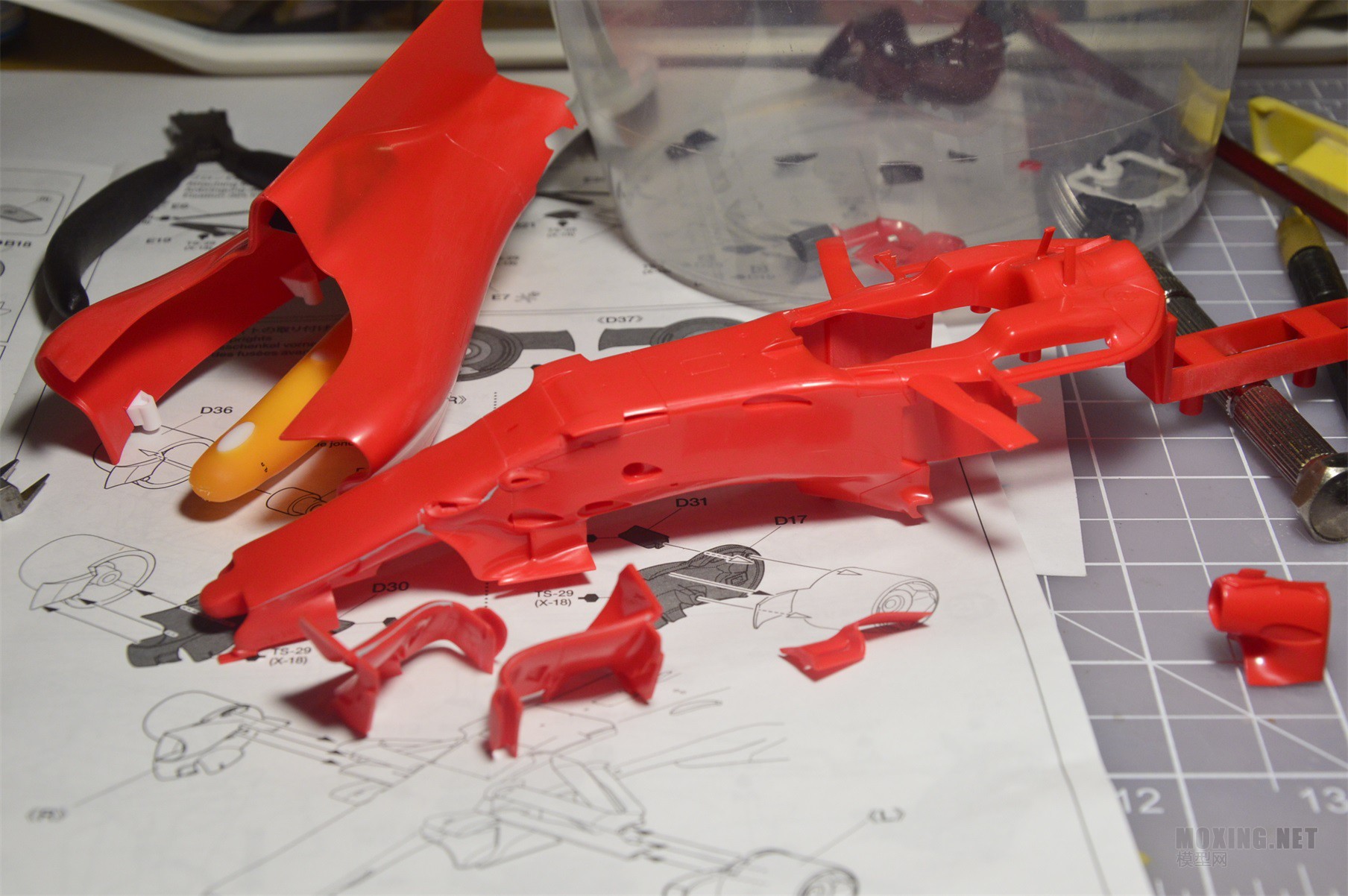 [模型网评测]田宫(20068)-1/20法拉利车队 Ferrari SF70H F1方程式赛车
