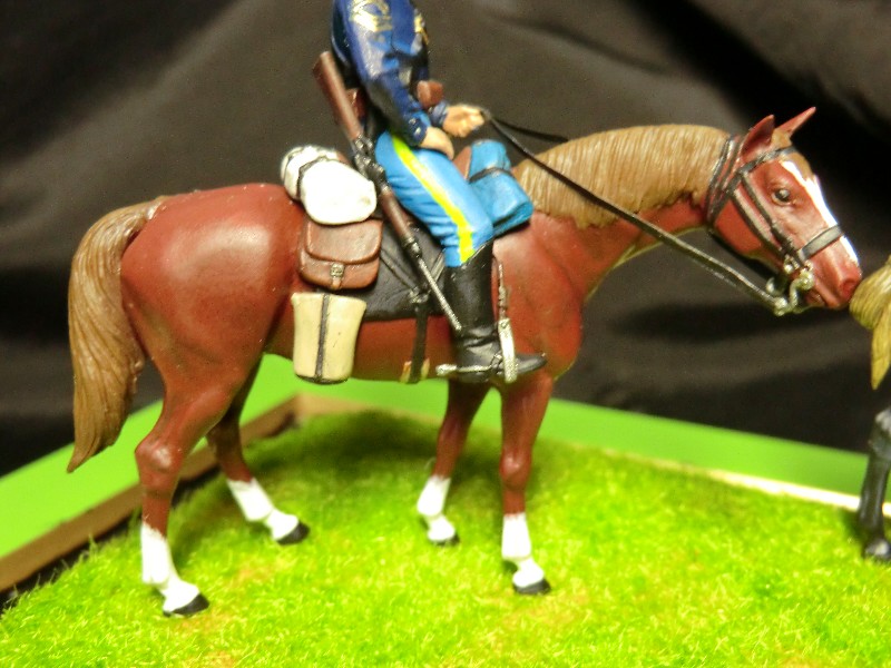 1/35 小场景 美国南北战争北军骑兵与土著侦察兵