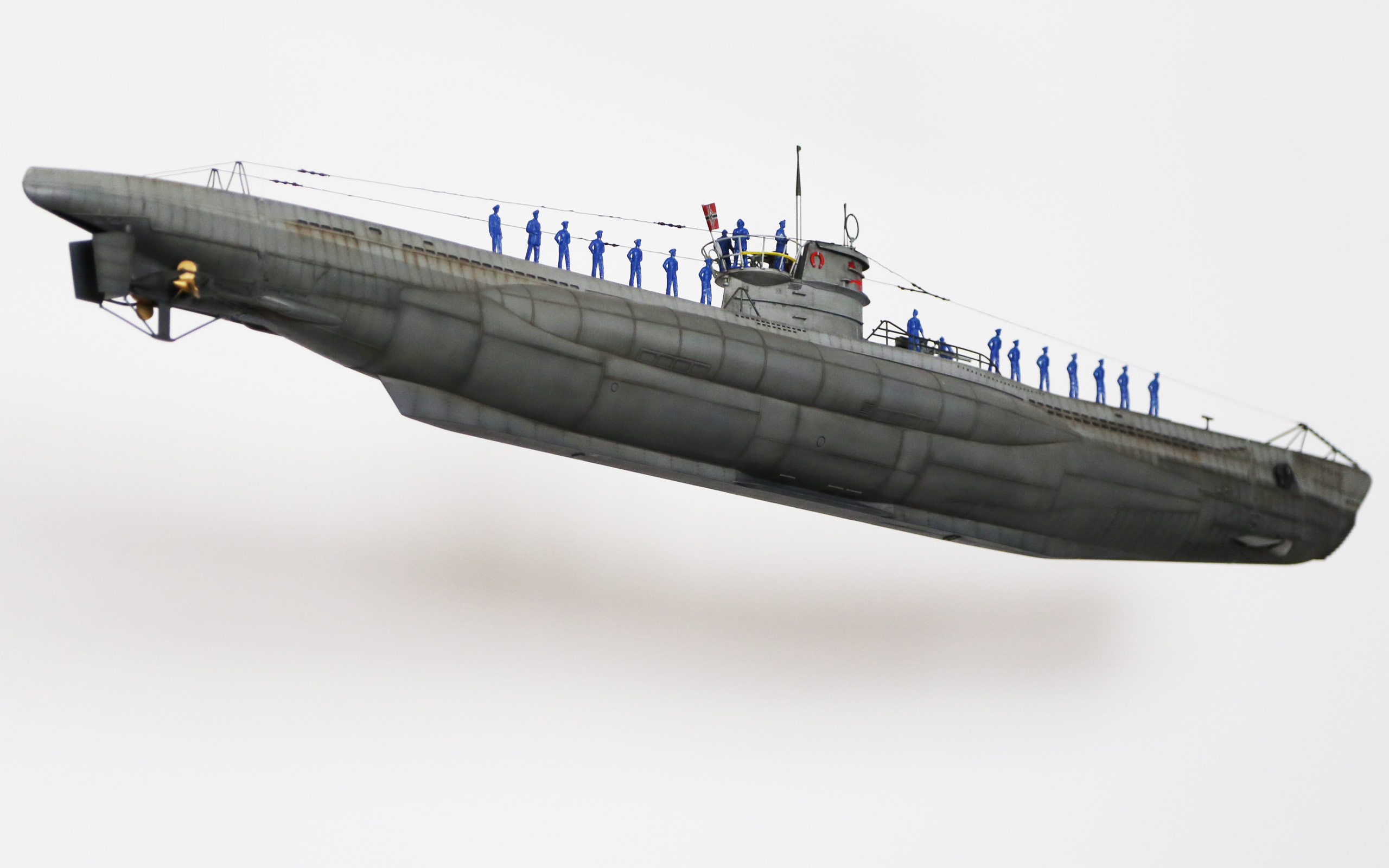 利华1:72 vii-b 潜艇 埃里希托普u-552"红魔鬼"(图已正常显示!