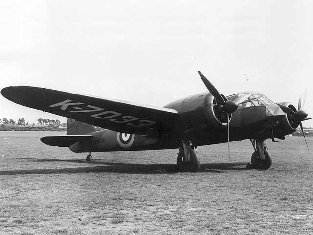 英国bristol"blenheim"布伦海姆式轻型轰炸机-英国"".